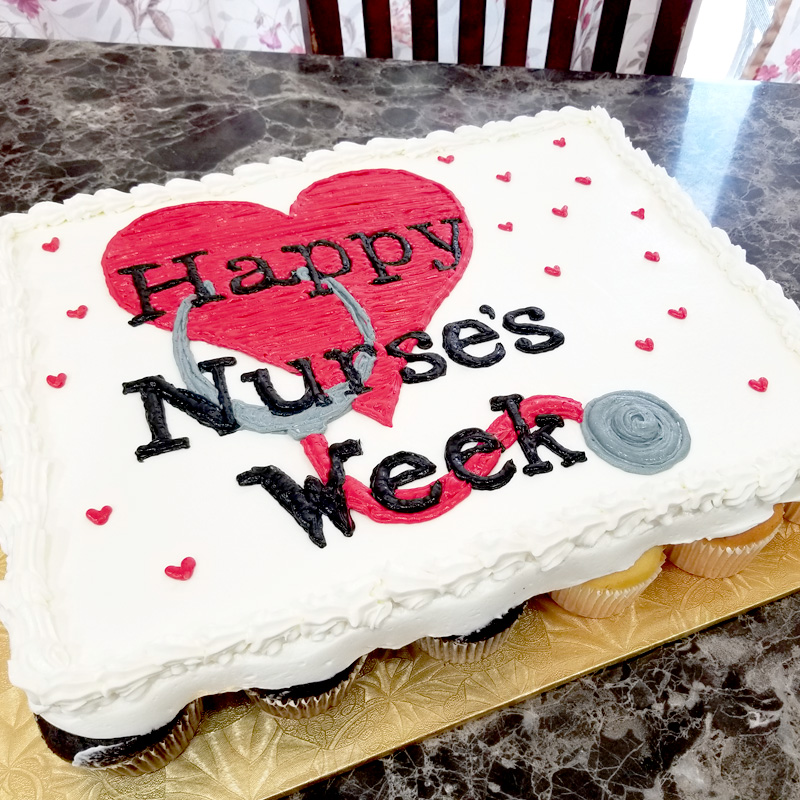 Nurses Week Cupcake Cake