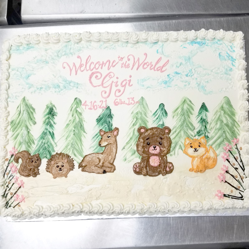 Baby Woodlands Cake 3