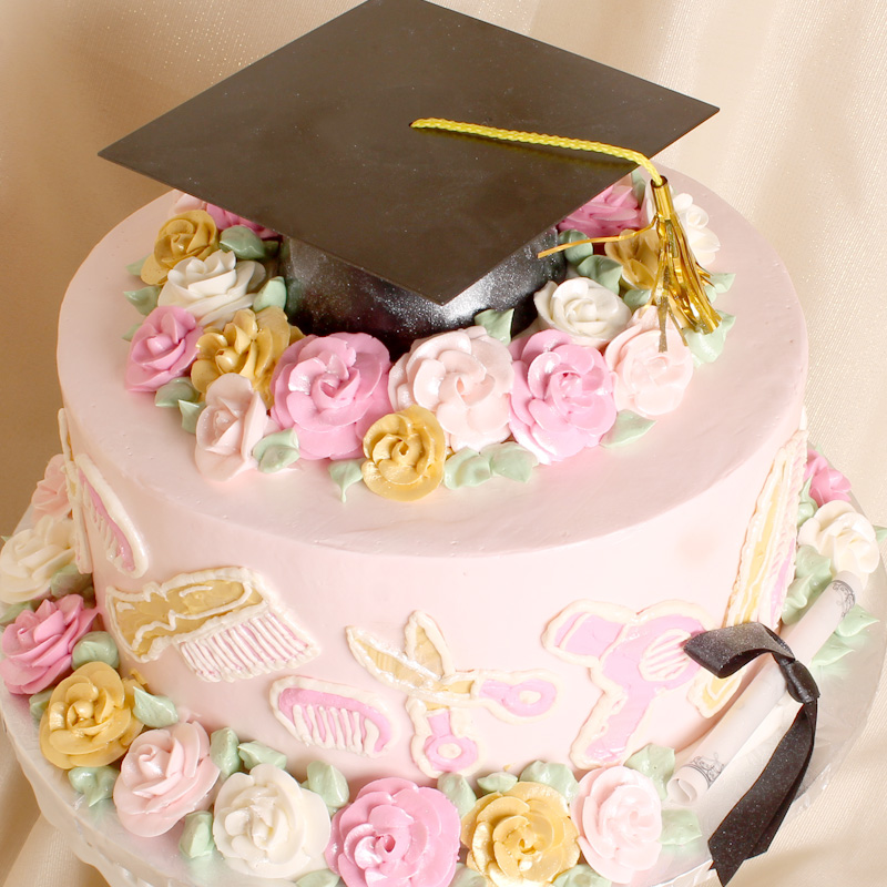 Beauty School Graduation Cake