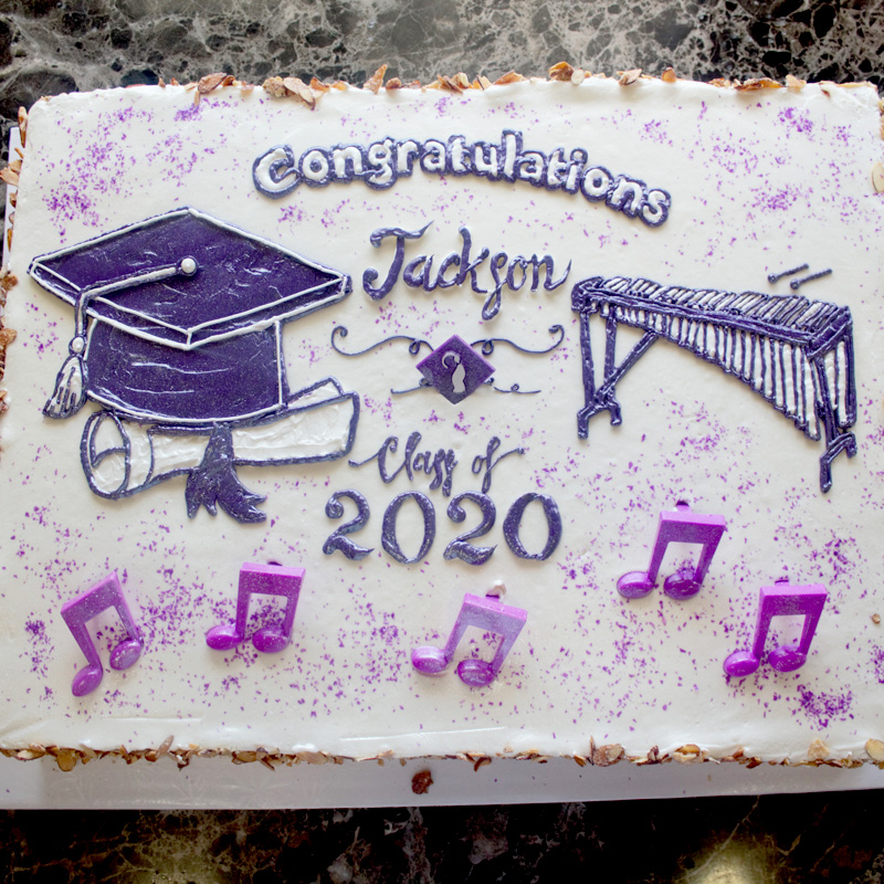 Marching Band Graduation Cake