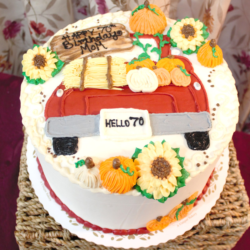 Fall Festive Car Cake