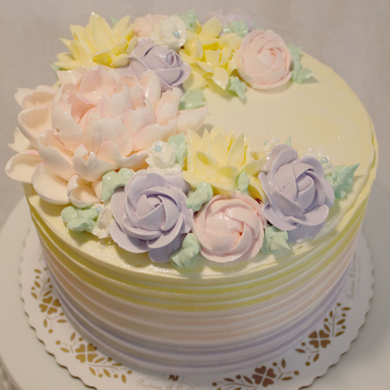 Springtime Sunshine Bouquet Cake