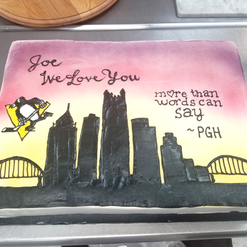 Pittsburgh Sunset Cake