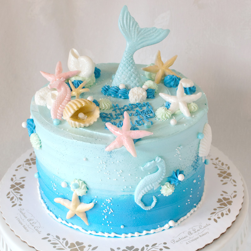 Mermaid in The Ocean Cake