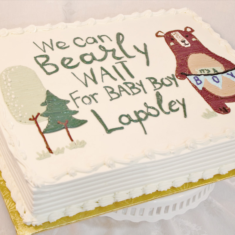 We Can Bearly Wait Baby Shower Cake