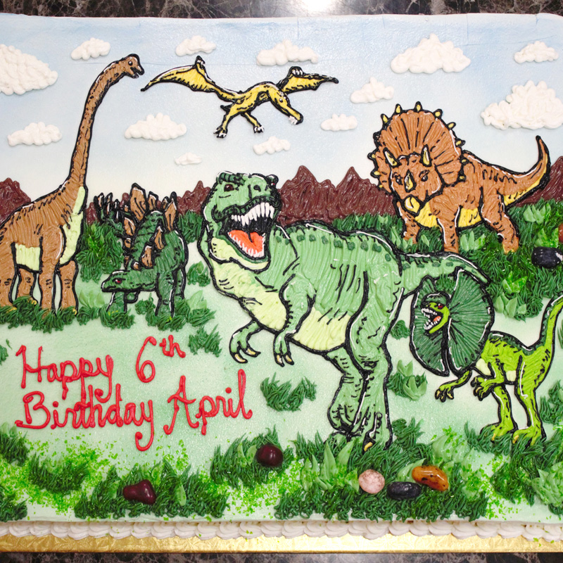 Realistic Dinosaur Cake