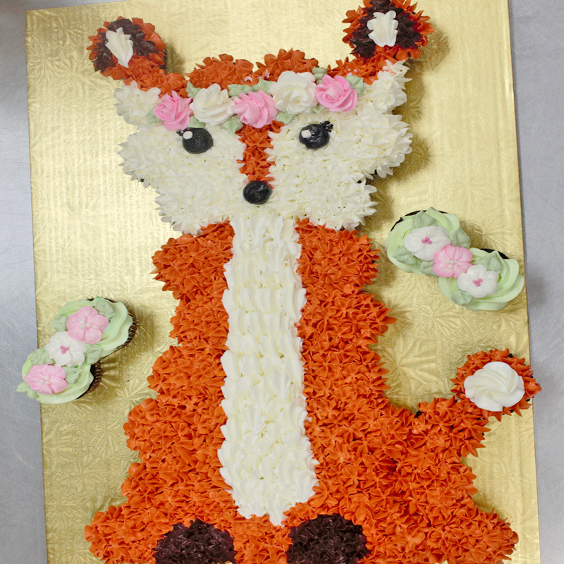 Fox Cupcake Cake