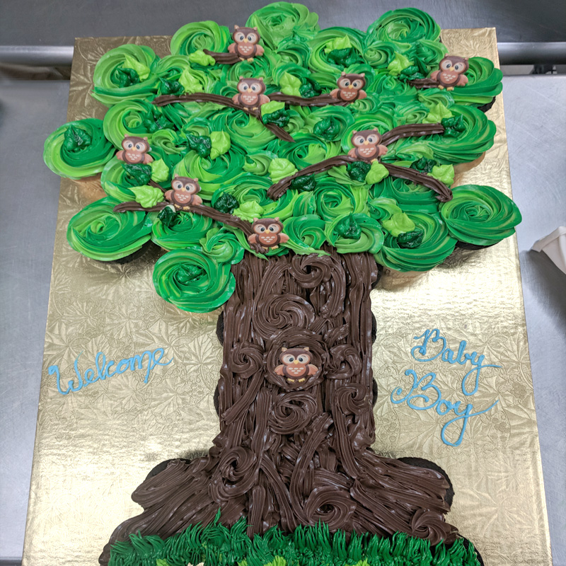 Tree Cupcake Cake