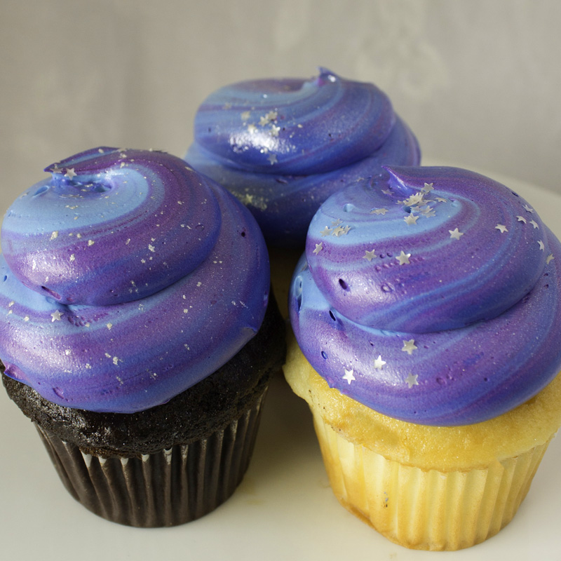 Galaxy Swirl Cupcakes