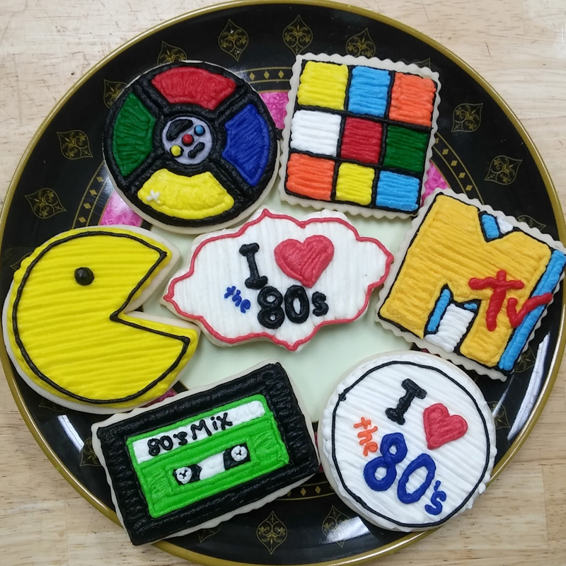 80's Themed Cookies