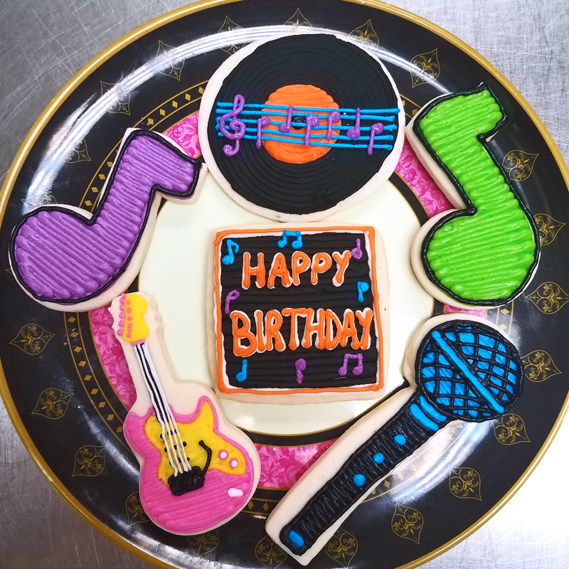 Musical Birthday Cookies