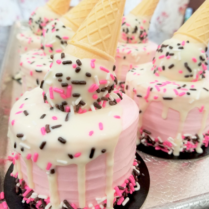 Ice Cream Themed Mini Cake