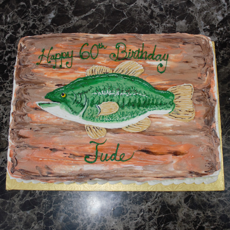 Fishing Plaque Cake